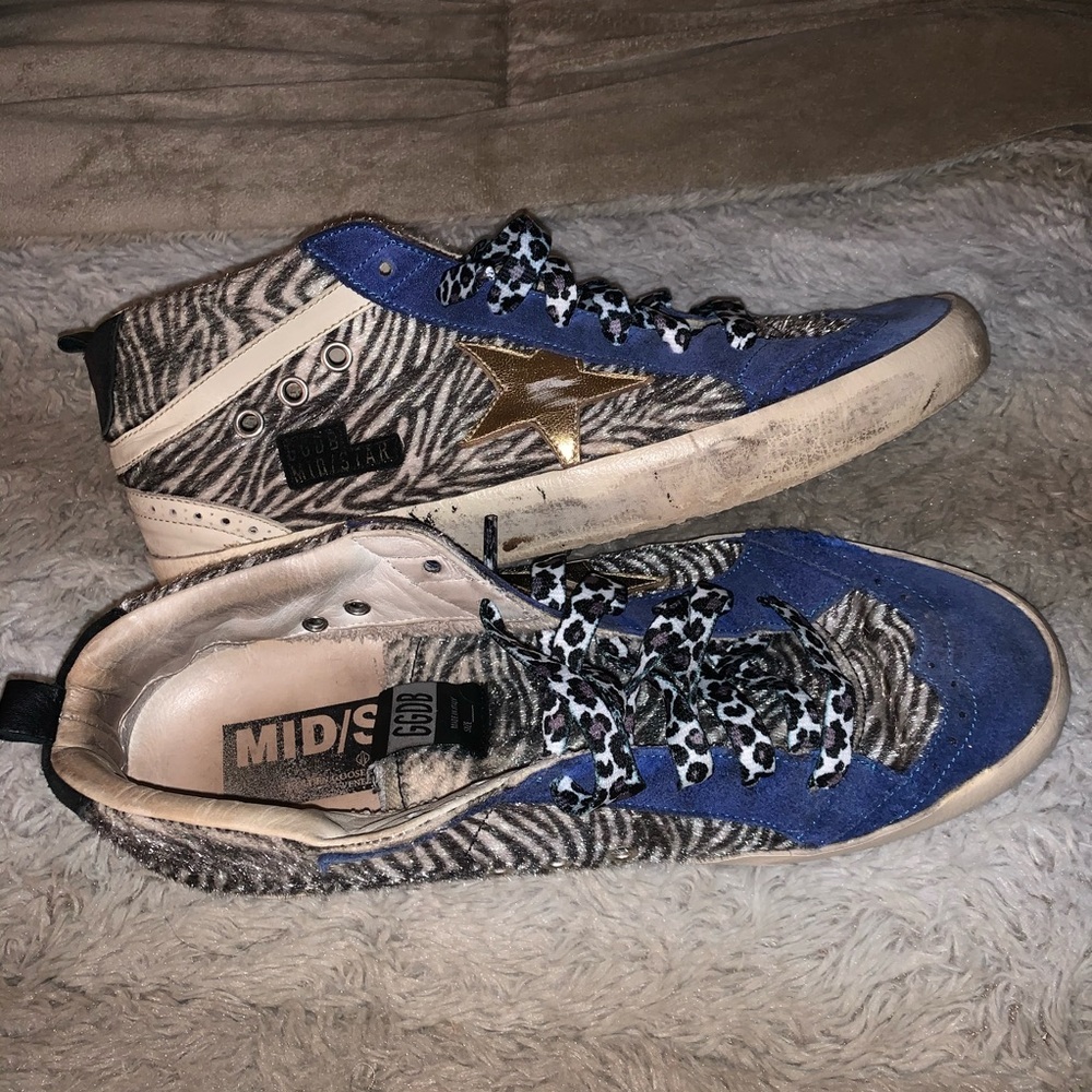 Rare Zebra Golden Goose Midstar Sneakers